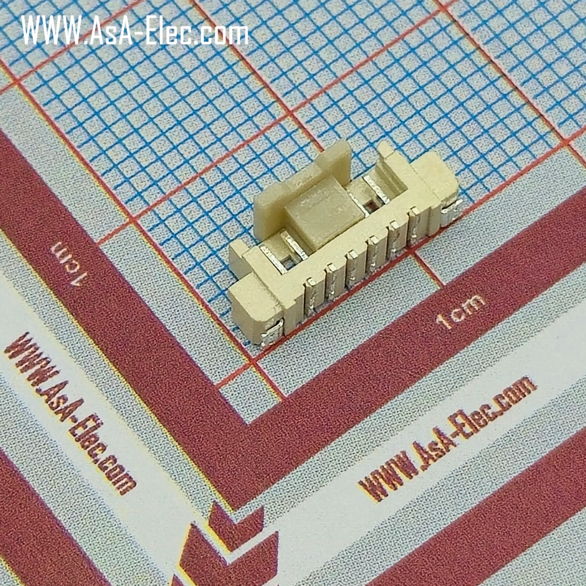 کانکتور FH تیغه ای 1.25 میلی متر 6 پین نر SMD STRAIGHT